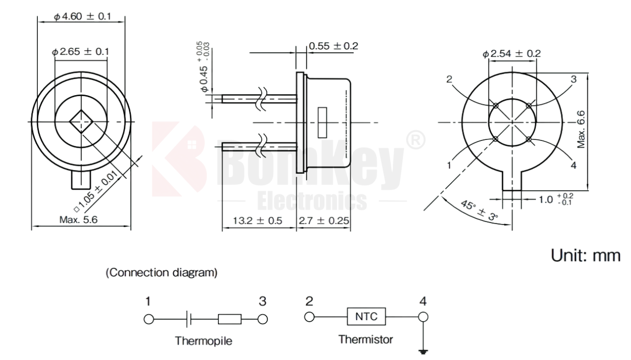 10TP583T Dimensions